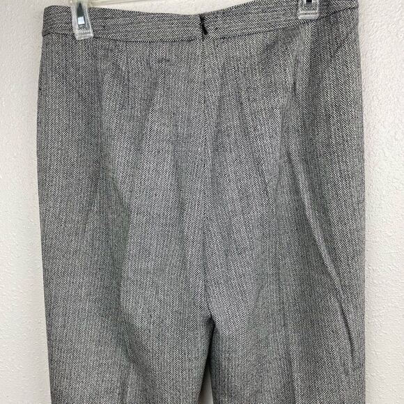 Anne Klein Gray Heathered Wool Blend Slack Pants Size 10 EUC - Picture 4 of 7